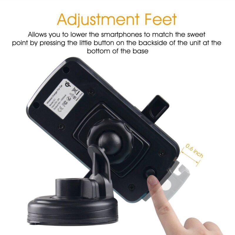 Car Wireless Charger Fast Qi  for Samsung Galaxy S8 S7 S6 for iPhone X 8 7 6 6s Plus 5 5s Wireless Car Charger Air Vent Holder - Image 4