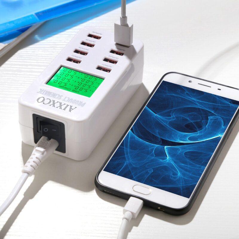 Quick Charge QC3.0 Adapter USB Charger Smart 8 Port Desktop Charger Mobile Phone Travel Charger QC2.0 - Image 6