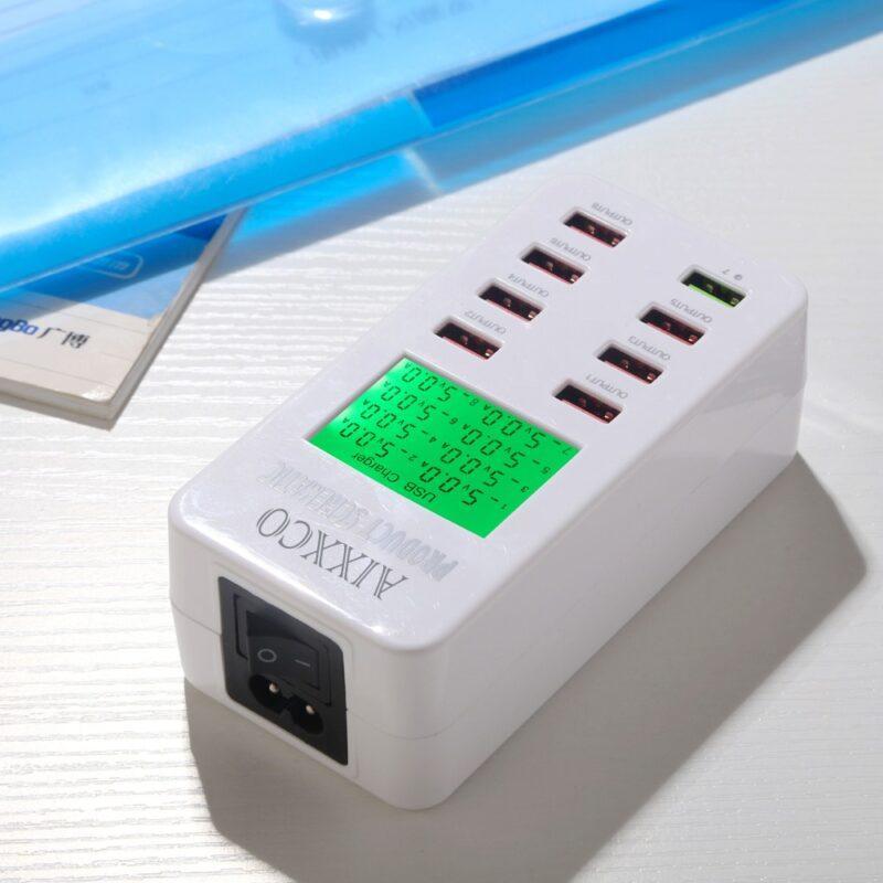 Quick Charge QC3.0 Adapter USB Charger Smart 8 Port Desktop Charger Mobile Phone Travel Charger QC2.0 - Image 5