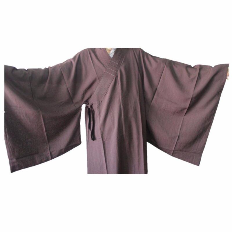 Buddhist Robe Unisex High Quality Shaolin Temple Zen Buddhist Robe Lay Monk Meditation Gown Kung fu Training Uniform Suit - Image 2