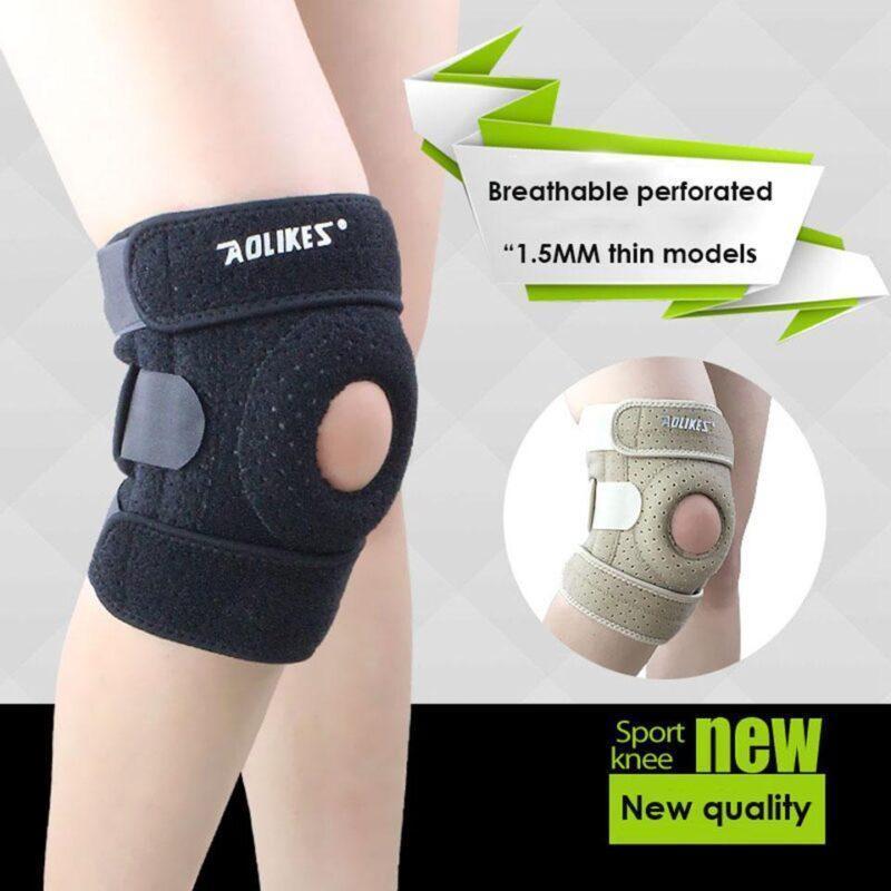 Kneepad Brace 1PCS Adjustable Sports Training Elastic Knee Support Adjustable Patella Knee Pads Hole Kneepad Safety Guard Strap (1PCS, not 1Pair) - Image 3