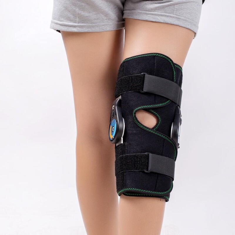 Knee Support Bilateral Hinges Hinged Medical Knee Brace Patella Compression Knee pad Orthotic Devices - Image 5