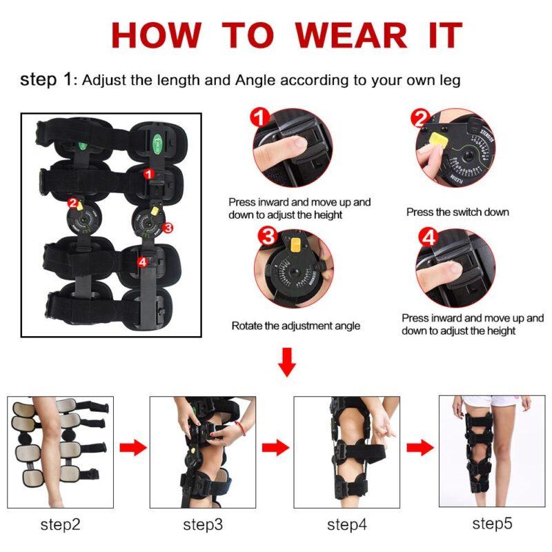 Medical Knee Brace Angle Adjustable Knee Support Brace Orthosis For Patellar Fracture Dislocation - Image 6