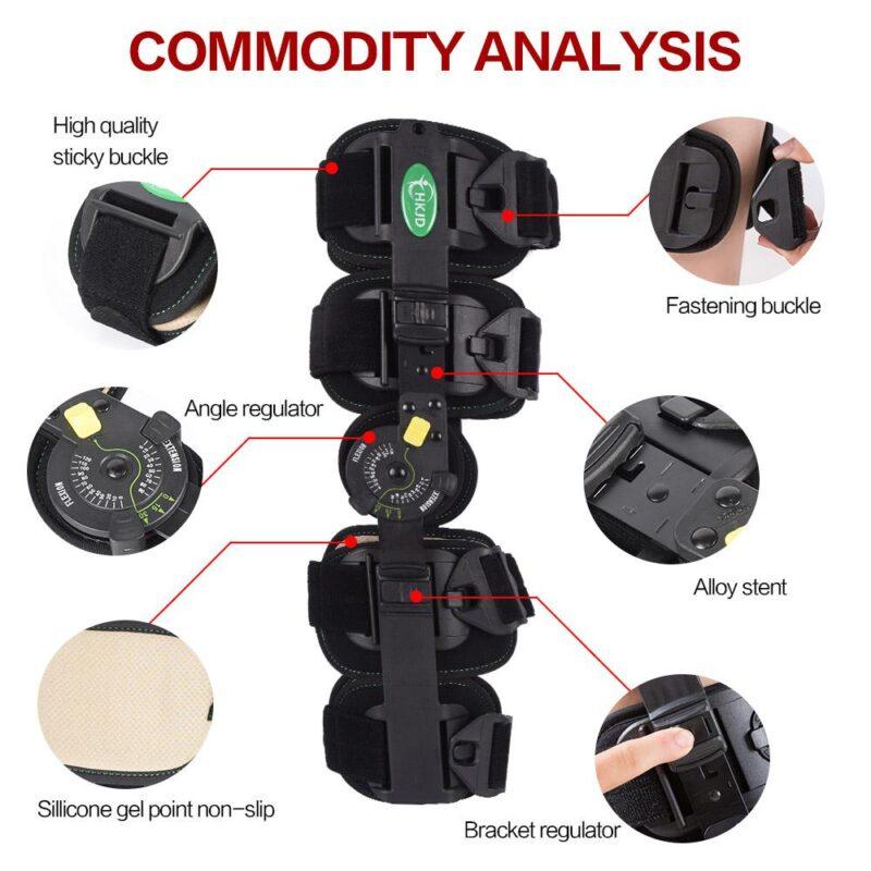 Medical Knee Brace Angle Adjustable Knee Support Brace Orthosis For Patellar Fracture Dislocation - Image 2