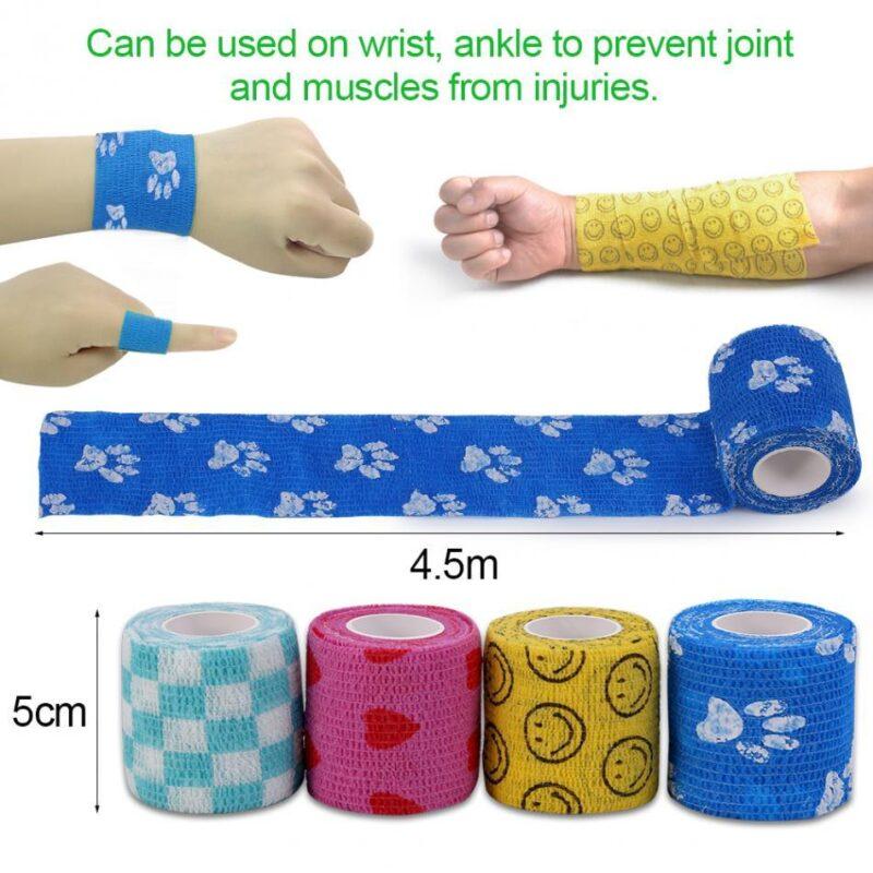 Bandage Wraps 4.5m Non-woven Fabric Self-Adhering Knee Ankle Brace Elastic Sport Joints Support Tape First Aid Medical Bandage - Image 6