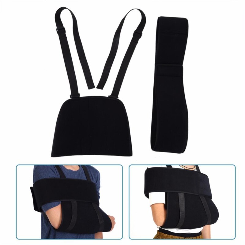 Medical Arm Shoulder Adjustable Sling Elbow Support Immobilizer Brace Broken Fractured Arm Strap Injury Sprain Arm Brace Sling - Image 4