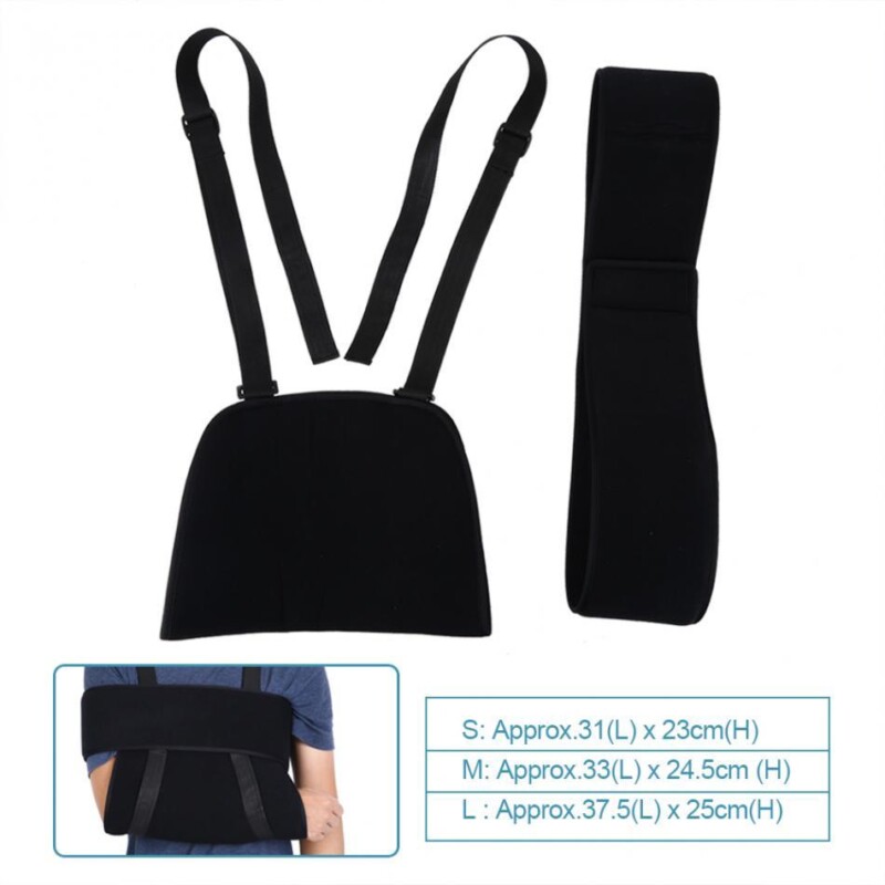 Medical Arm Shoulder Adjustable Sling Elbow Support Immobilizer Brace Broken Fractured Arm Strap Injury Sprain Arm Brace Sling - Image 3