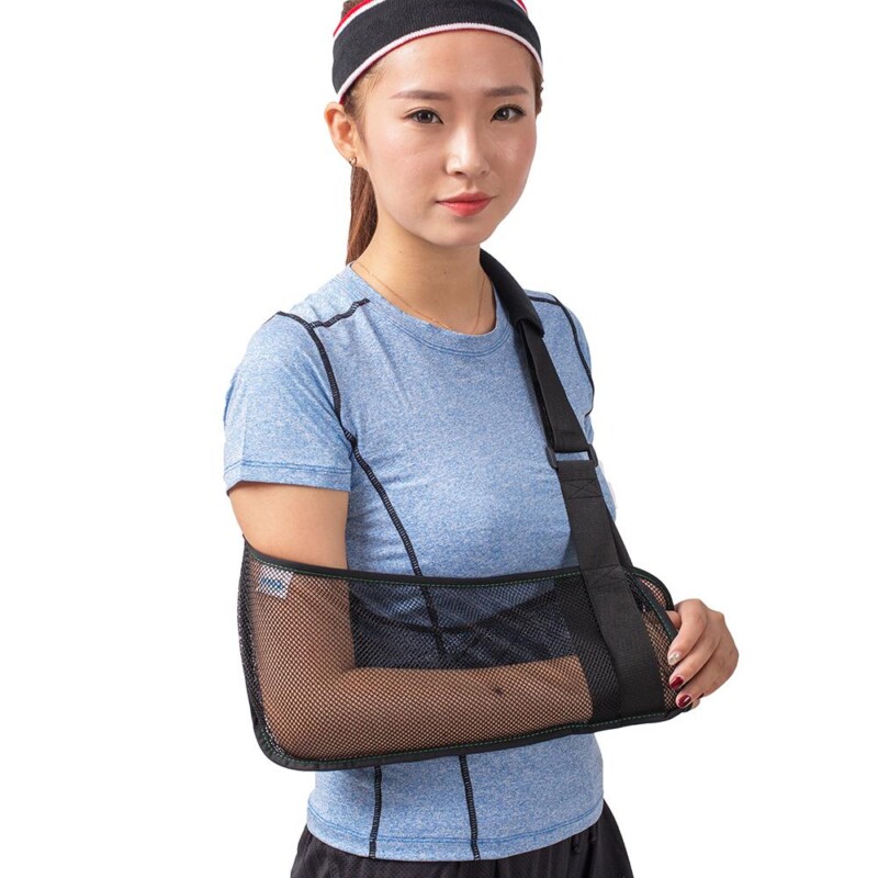 Arm Sling Medical Shoulder Immobilizer Rotator Cuff Wrist Elbow Forearm Support Brace Strap Lightweight Breathable - Image 2