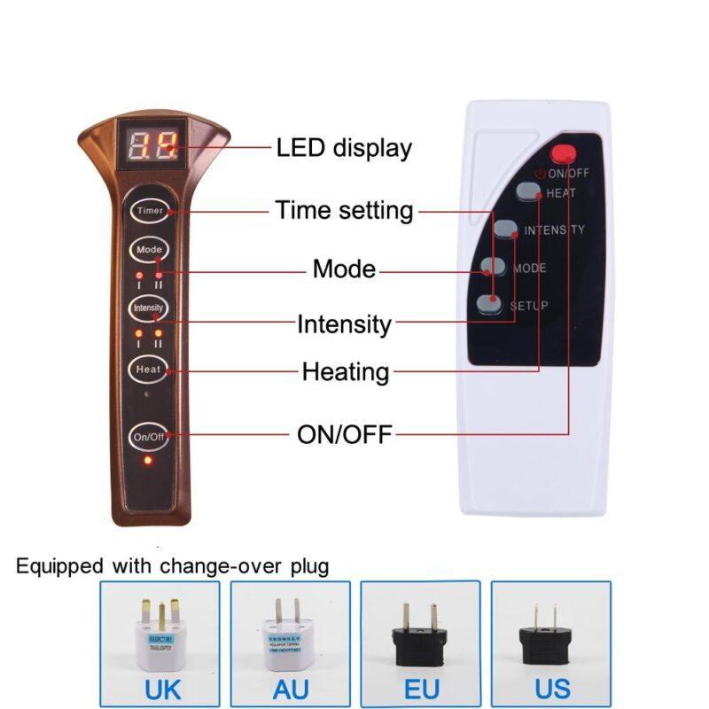 Electric Shiatsu Foot Massager Far Infrared Heating Kneading Air Compression Reflexology Massage Device Home Relaxation - Image 5