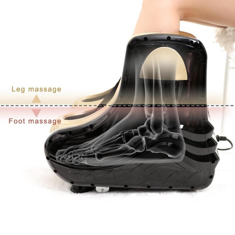 Electric Shiatsu Heating Foot Leg Massager Gua Sha Vibration Therapy Reflexology Massage Device Tool Pain Relief Home Relaxation - Image 3