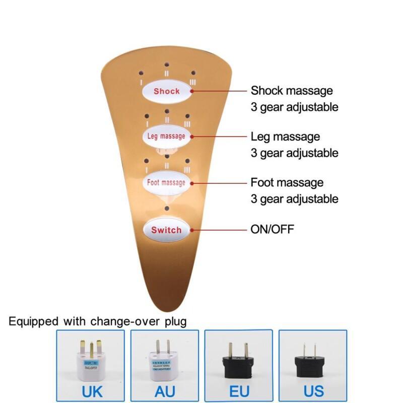 Electric Shiatsu Heating Foot Leg Massager Gua Sha Vibration Therapy Reflexology Massage Device Tool Pain Relief Home Relaxation - Image 5