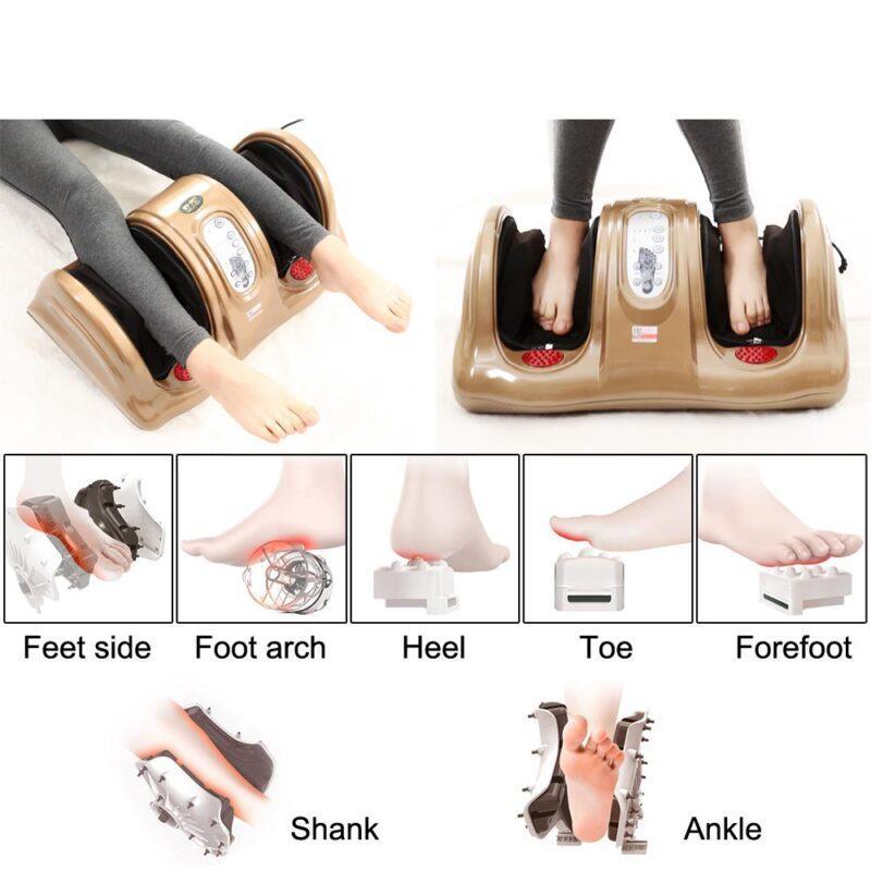 Electric Shiatsu Foot Leg Heating Massager Kneading Gua Sha Reflexology Massage device Muscle Stimulator Home Relaxation - Image 3