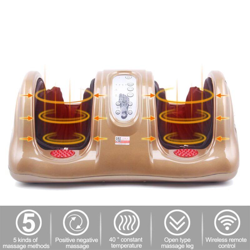 Electric Shiatsu Foot Leg Heating Massager Kneading Gua Sha Reflexology Massage device Muscle Stimulator Home Relaxation - Image 2