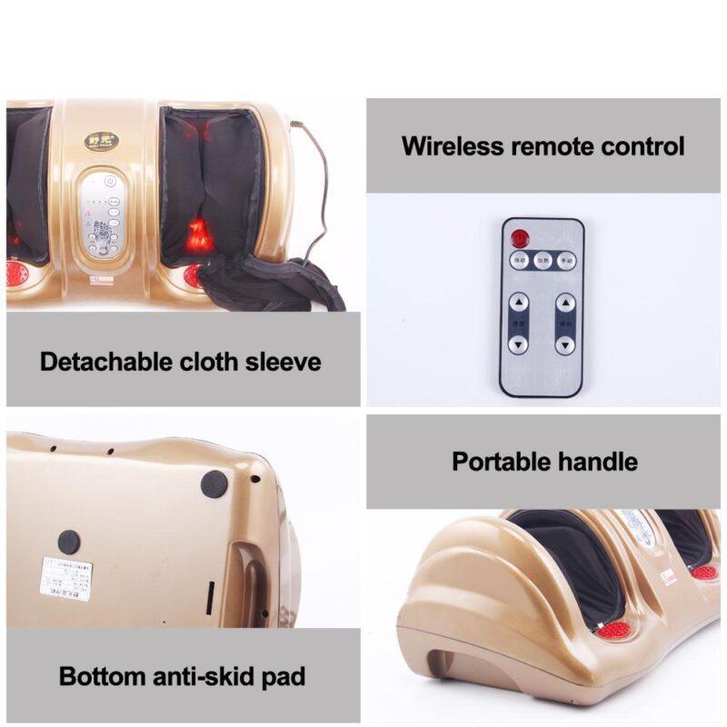 Electric Shiatsu Foot Leg Heating Massager Kneading Gua Sha Reflexology Massage device Muscle Stimulator Home Relaxation - Image 4