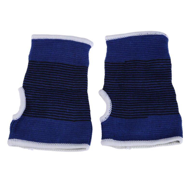 Palm Wrist Hand Support Blue Gloves Outdoor Sport Elastic Brace Sleeve Sports Bandage Gloves Sports Safety Women Men 1 Pair - Image 4