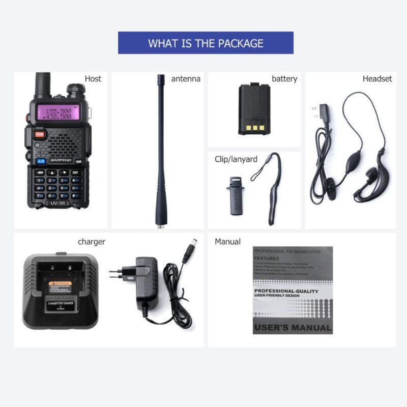Walkie Talkie UV5R CB Radio Station UV-5R UHF VHF UV 5R Portable Two-way Radio FM 128CH VOX Ham Radio for Hunting Radios - Image 6