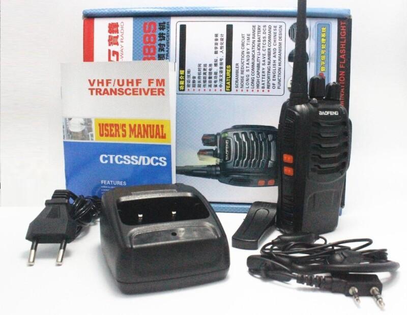 Walkie Talkie BF-888S Black 3W UHF 400-470MHz Frequency Portable Radio Set Ham Radio Hf Tran+Free Earpiece - Image 4