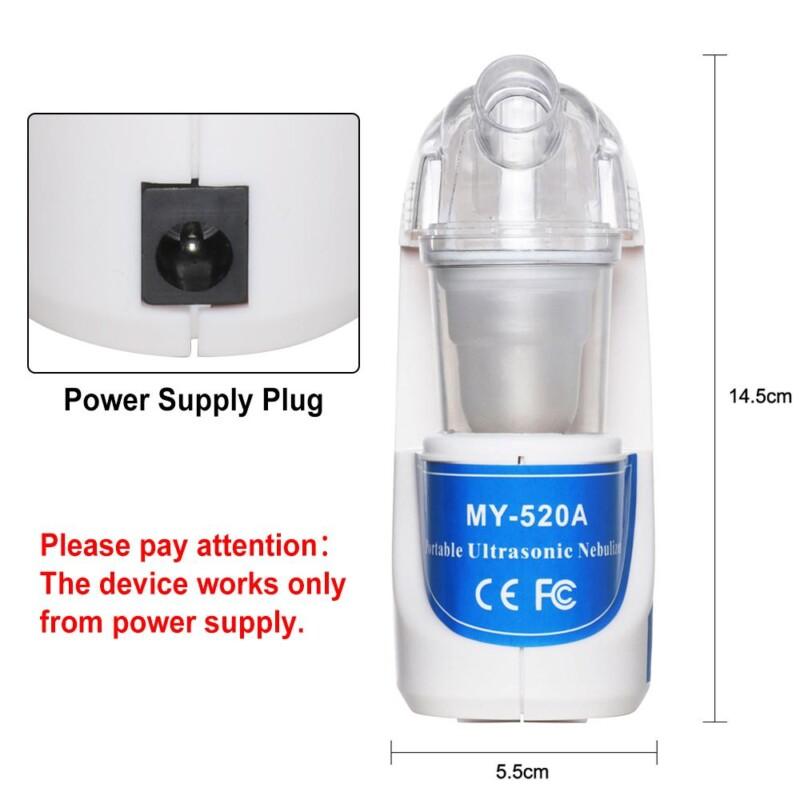 Ultrasonic Atomizer Asthma Nebulizer Inhaler Children Care Spray Aromatherapy Steamer Mini Asthma Inhaler - Image 2