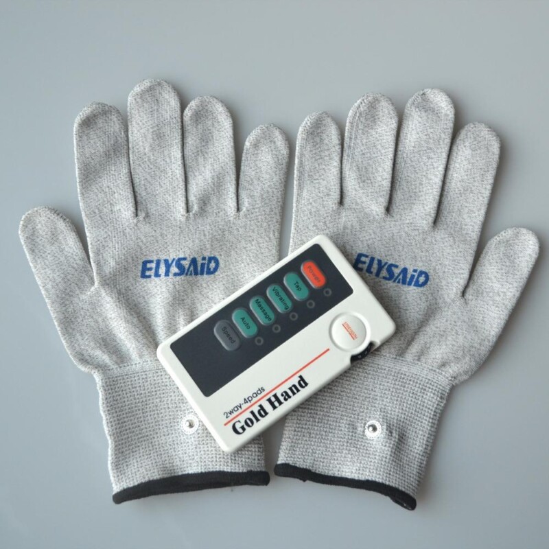 Low Frequency XFT-502 2 Ways 4Pads Electrical Stimulator Digital Massager TENS Machine +1Pair Conductive Gloves - Image 2