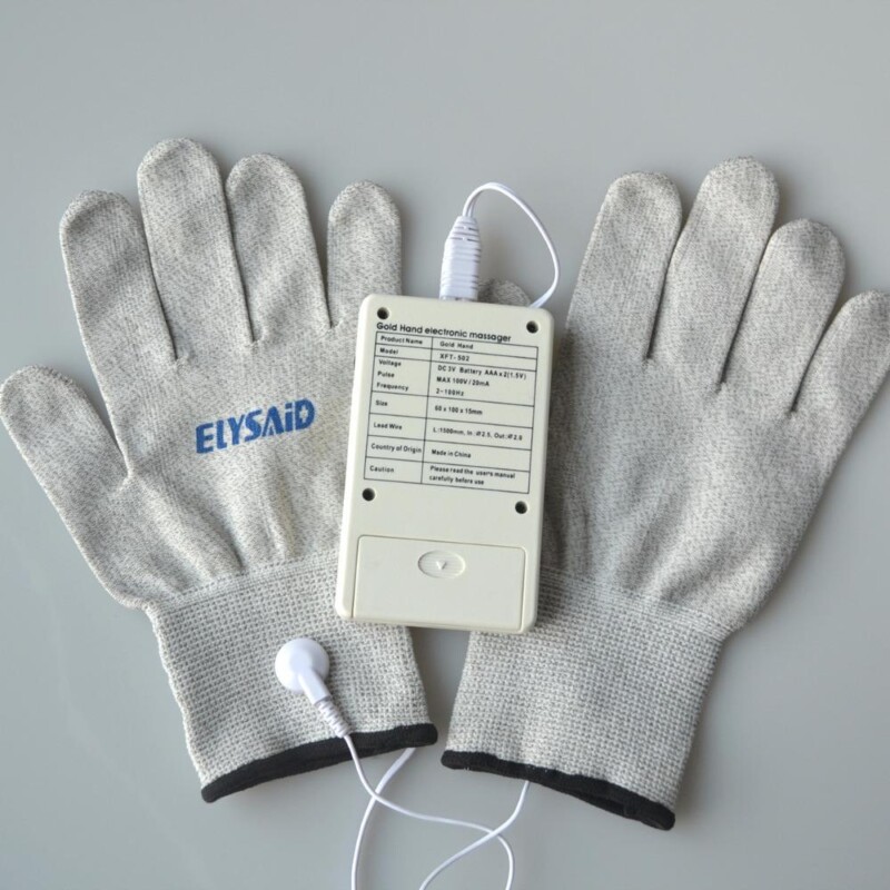 Low Frequency XFT-502 2 Ways 4Pads Electrical Stimulator Digital Massager TENS Machine +1Pair Conductive Gloves - Image 4