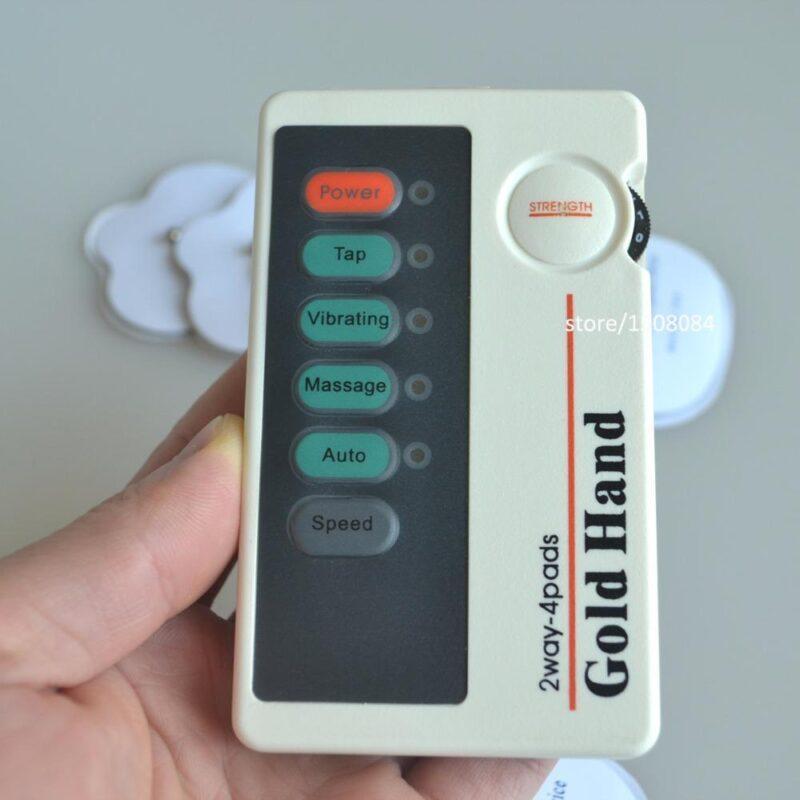 Dual Channels Electrical Stimulator Massager XFT-502 TENS Digital Therapy Massage Machine With 8 Pcs Electrode Training Pads - Image 2