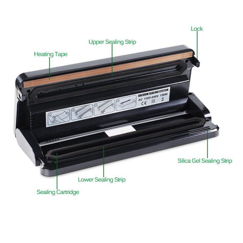 Vacuum Sealer Household Multi-function Best Food Saver Home Automatic Vacuum Sealing Packer - Image 3