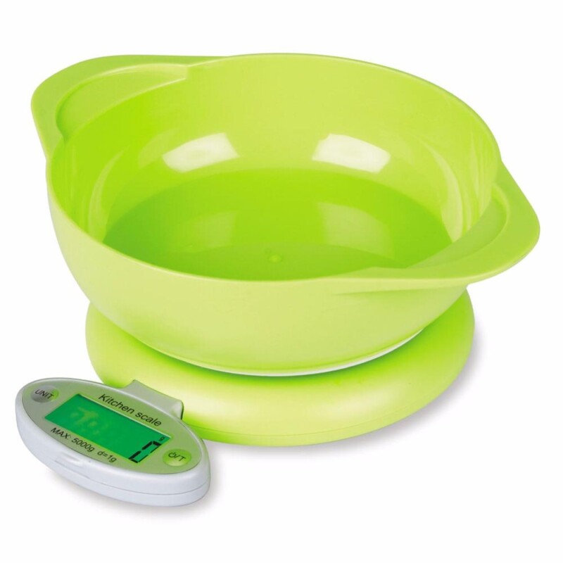 LCD Display Digital Scale 5KG/1g Electronic Home Use Food Diet Postal Scale Weight Tool with Tray Green - Image 3