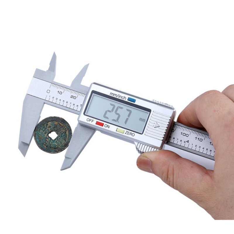 LCD Digital Caliper 150mm/6inch Digital Electronic Carbon Fiber Vernier Caliper Gauge Micrometer - Image 2