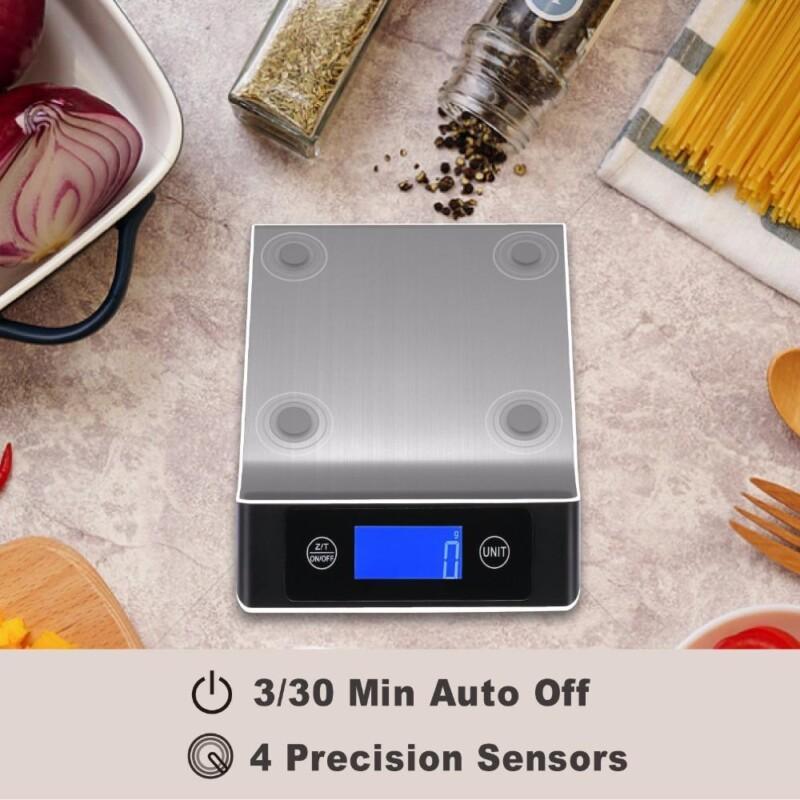 Digital Scale Food Scale - Stainless Steel Multifunction 11lb/5kg - 2.2'' LCD Display Kitchen Accessories - Image 4