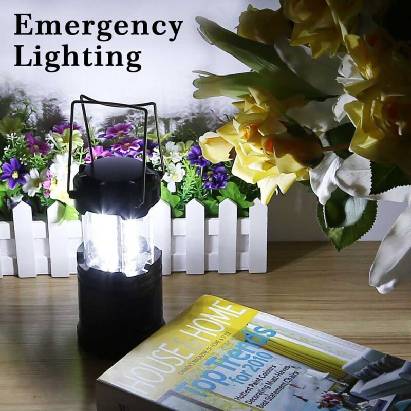 Portable Lantern LED Camping Lamp Collapsible 30 Water Resistant Outdoor Camping Lighting Hand Lamp Flashlight - Image 2