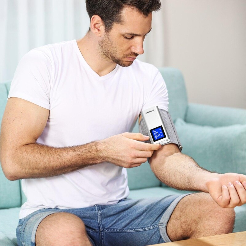 Smart Upper Arm Blood Pressure Monitor Koogeek FDA Approved Rechargeable Heart Rate Detection Automatic for Home Use iOS Android - Image 5