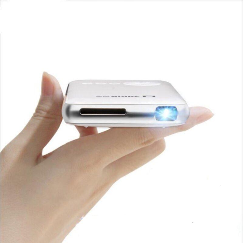 Handheld LED Projector M6 Plus Mini Android 4.4 WiFi Bluetooth Smart DLP 1080P Miracast AC3 - Image 2