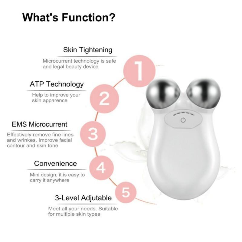 Facial Toner Face Lifting Machine Skin Tightening Toning Set Microcurrent Massager Facial Beauty Antiaging Remove Wrinkle Face Device Massage 2