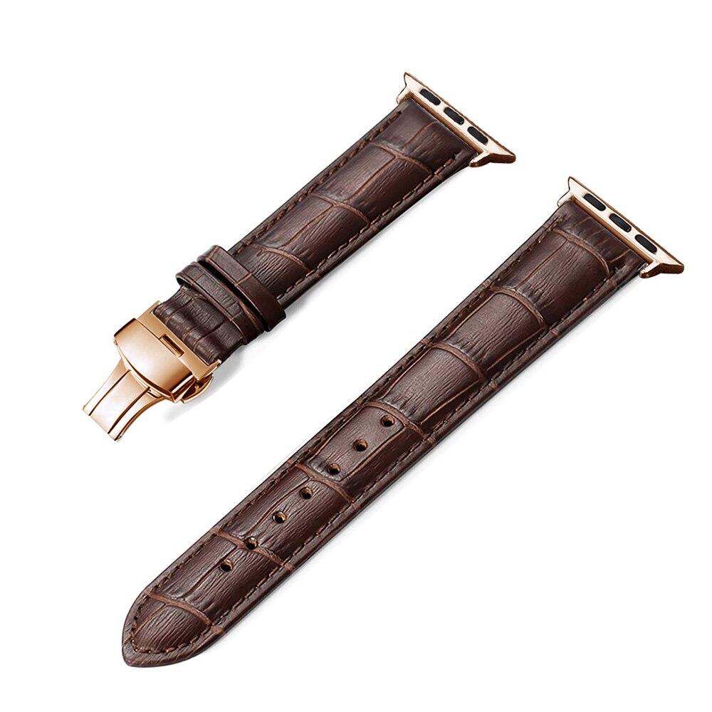 Leather strap For Apple watch band For Apple Watch6 5 4 3 2 1 42mm 38mm 40MM 44MM Watchband Bracelet Strap for iWatch Series