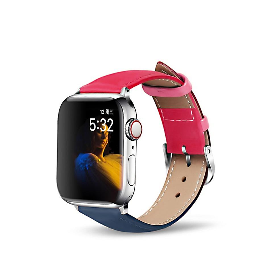 Leather loop for Apple Watch 6/SE/5/4/3/2/1 38mm 40mm Sports Watchband Bracelet Strap for iWatch SE/6 Apple Watch band 42mm 44mm