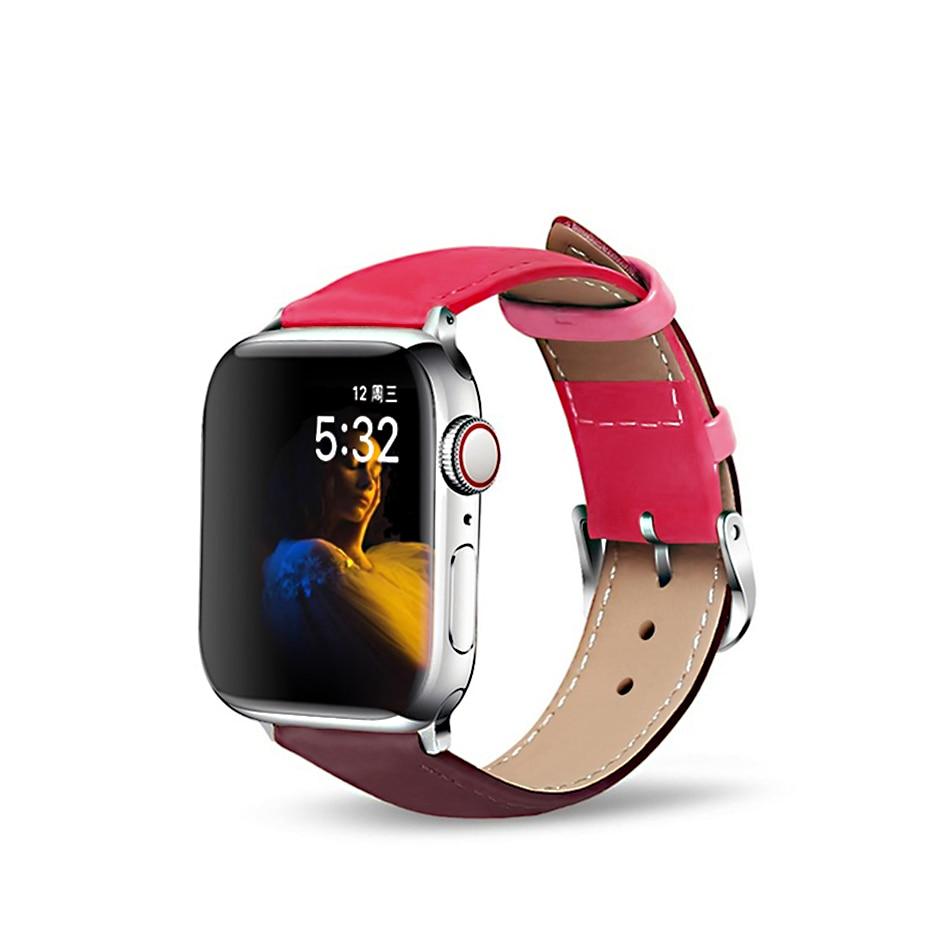 Leather loop for Apple Watch 6/SE/5/4/3/2/1 38mm 40mm Sports Watchband Bracelet Strap for iWatch SE/6 Apple Watch band 42mm 44mm