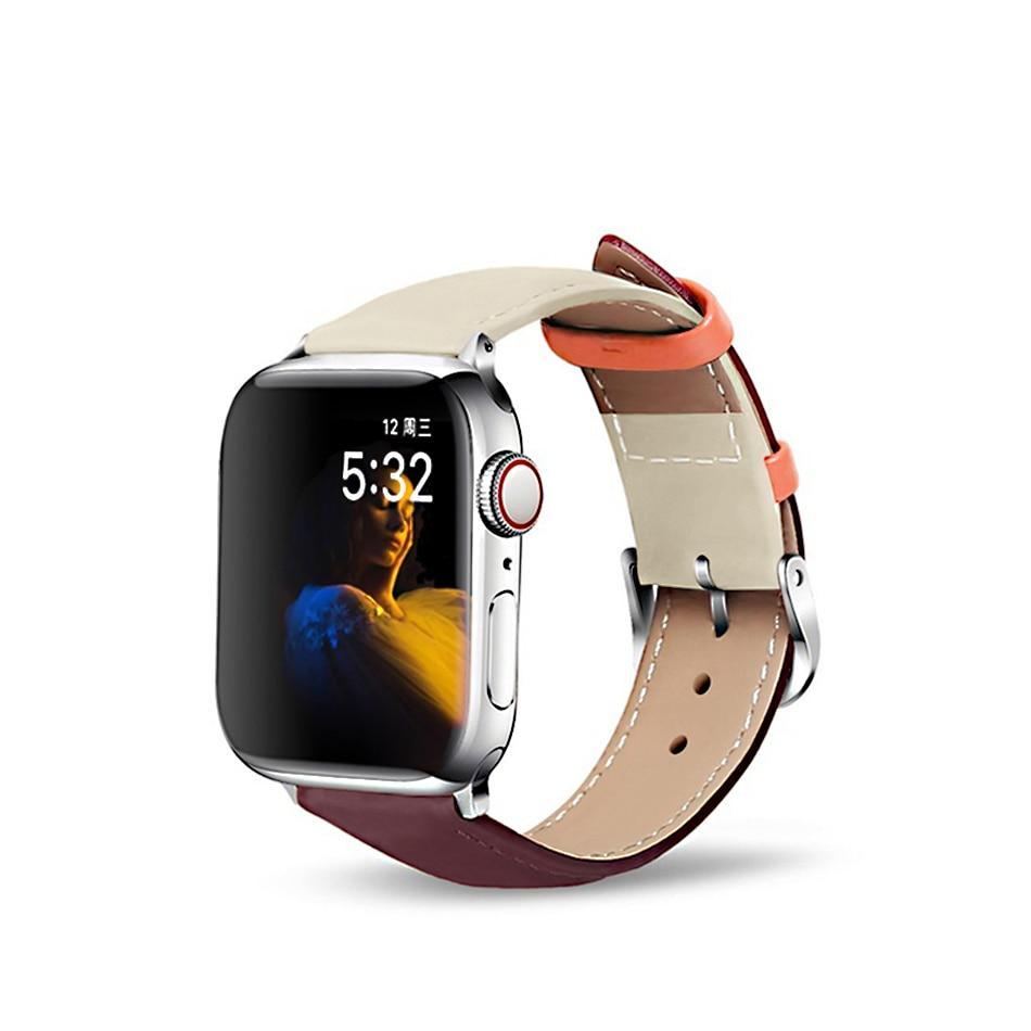 Leather loop for Apple Watch 6/SE/5/4/3/2/1 38mm 40mm Sports Watchband Bracelet Strap for iWatch SE/6 Apple Watch band 42mm 44mm