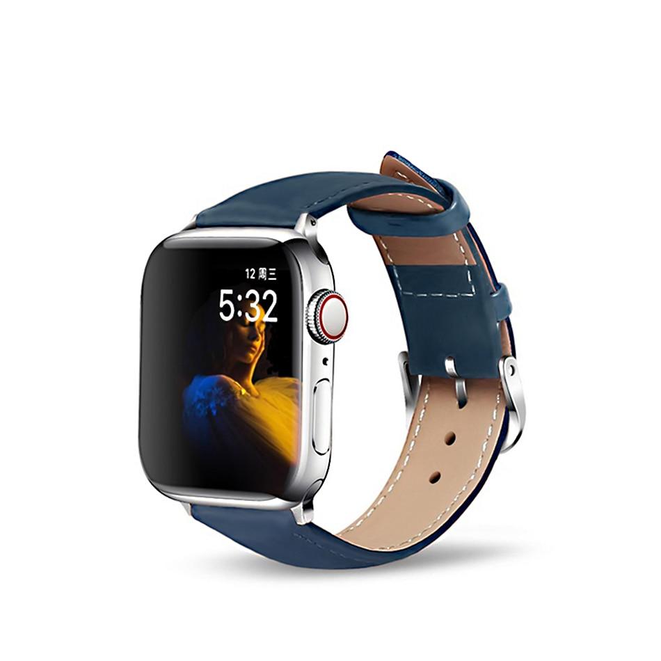 Leather loop for Apple Watch 6/SE/5/4/3/2/1 38mm 40mm Sports Watchband Bracelet Strap for iWatch SE/6 Apple Watch band 42mm 44mm