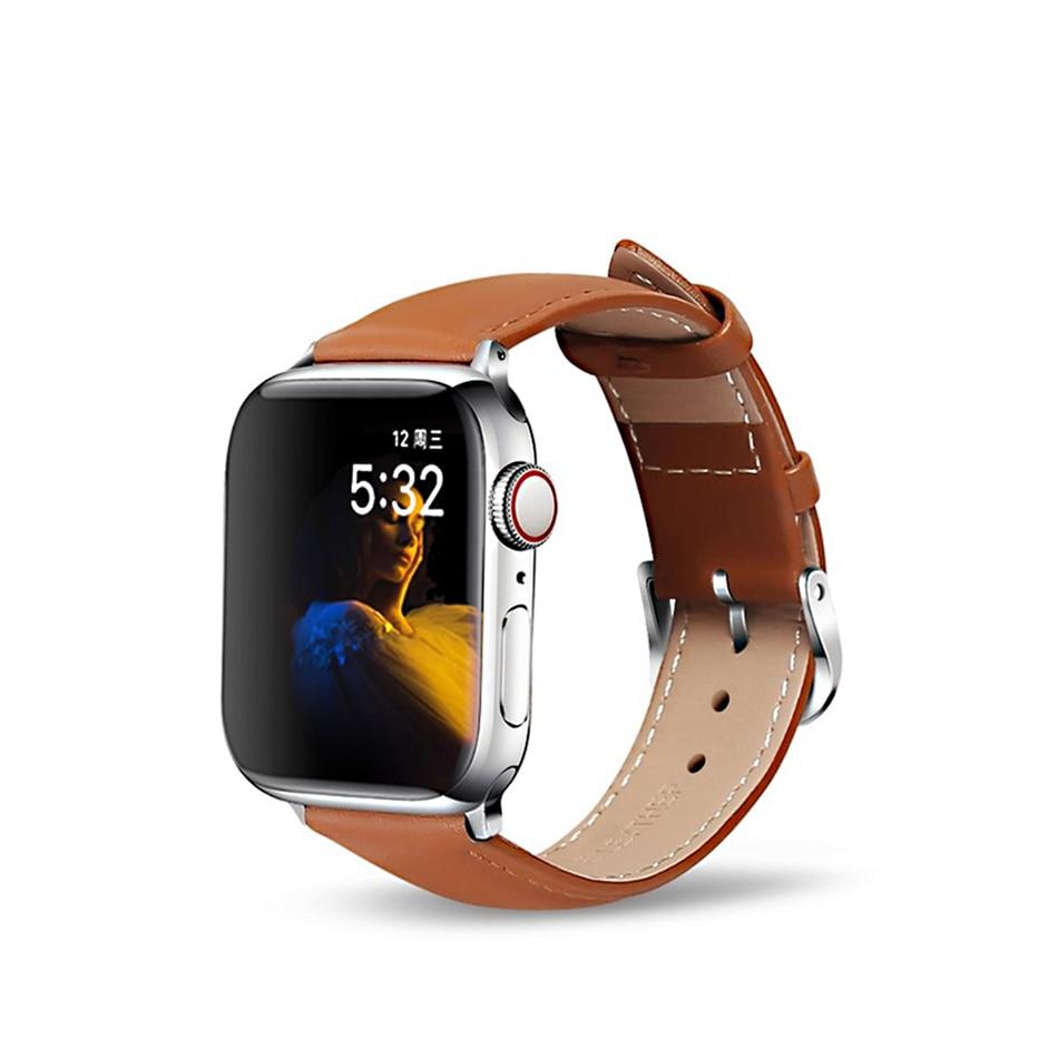 Leather loop for Apple Watch 6/SE/5/4/3/2/1 38mm 40mm Sports Watchband Bracelet Strap for iWatch SE/6 Apple Watch band 42mm 44mm