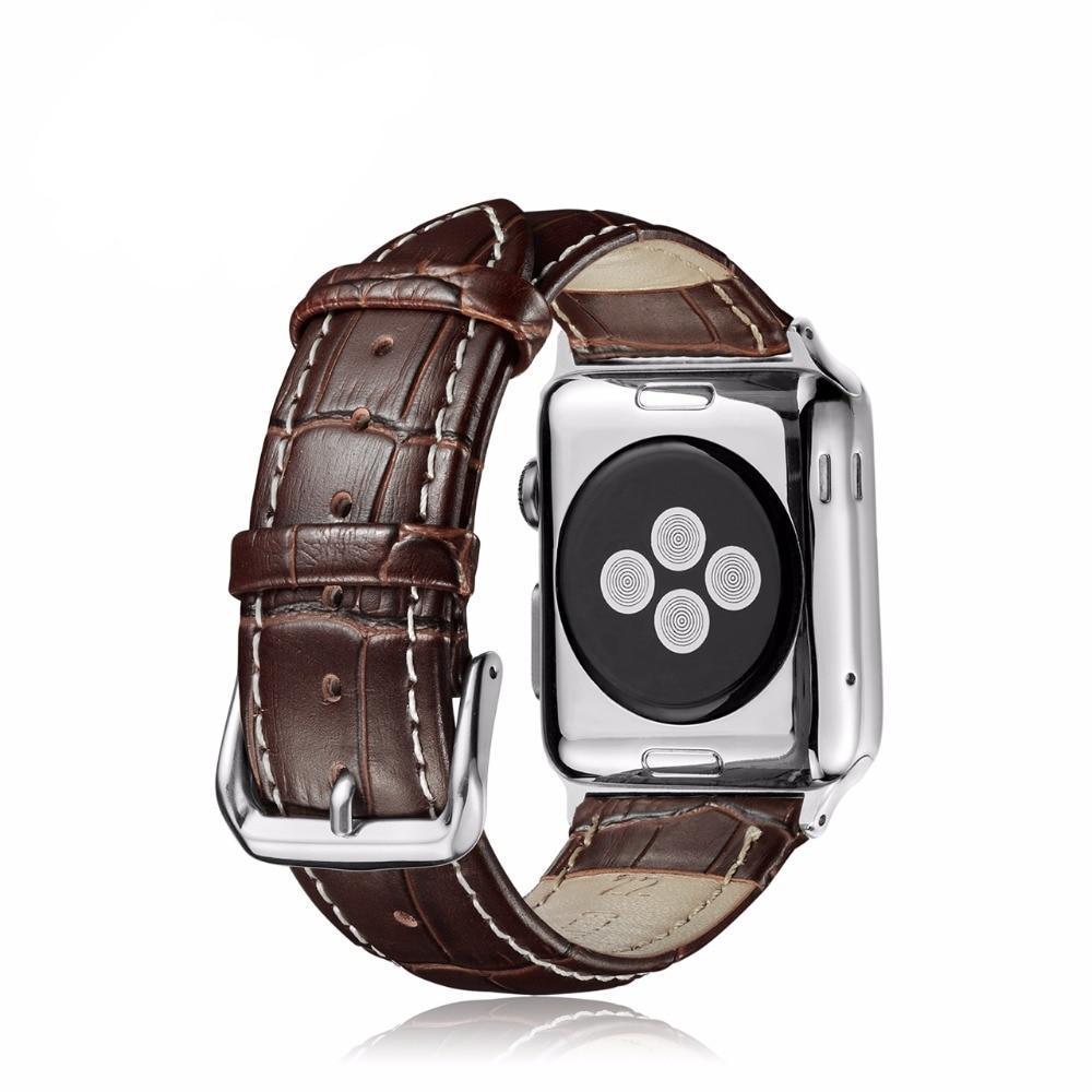 Leather Watchband for Apple Watch 6 5 4 SE Band Sport Leather Bracelet 42mm 38mm Strap For iwatch Series 3/2/1 Band