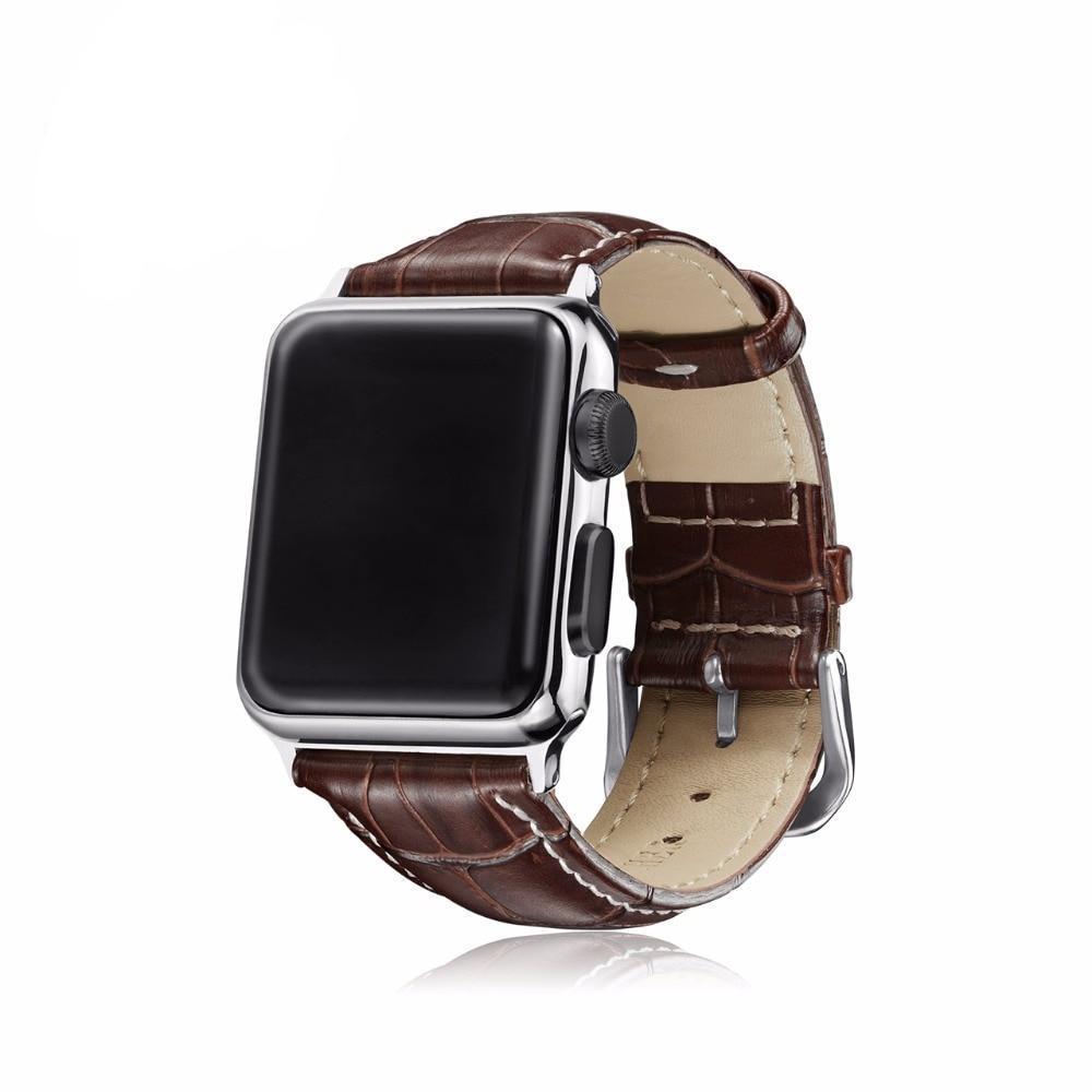 Leather Watchband for Apple Watch 6 5 4 SE Band Sport Leather Bracelet 42mm 38mm Strap For iwatch Series 3/2/1 Band