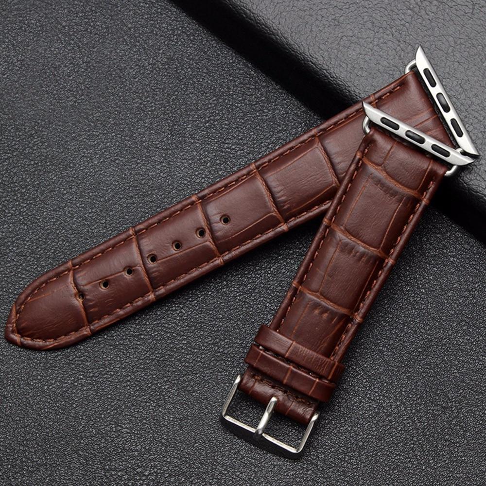 Leather Watchband for Apple Watch 6 5 4 SE Band Sport Leather Bracelet 42mm 38mm Strap For iwatch Series 3/2/1 Band