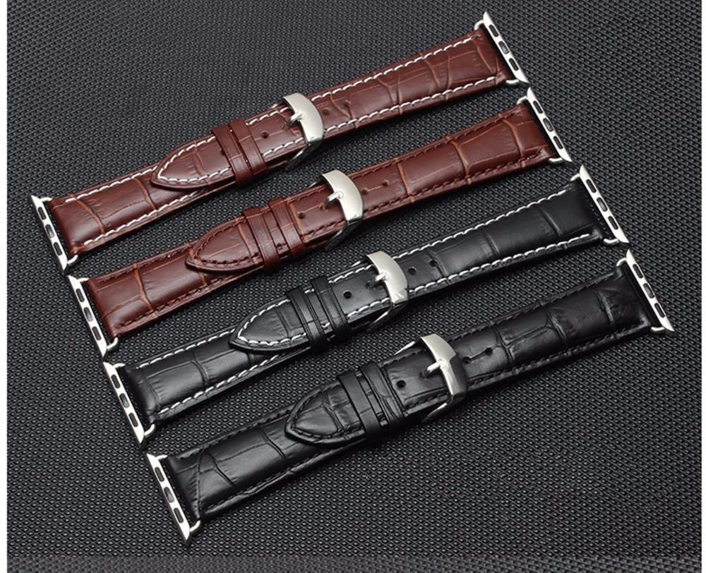 Leather Watchband for Apple Watch 6 5 4 SE Band Sport Leather Bracelet 42mm 38mm Strap For iwatch Series 3/2/1 Band