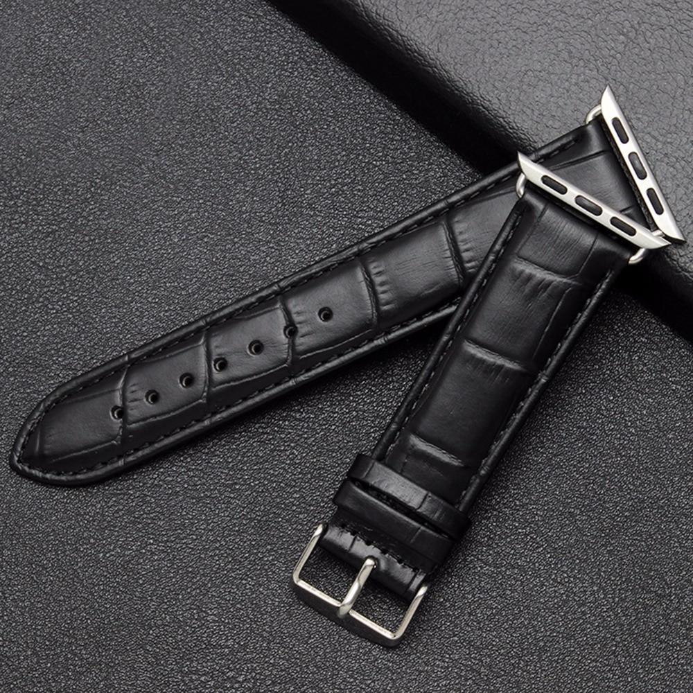 Leather Watchband for Apple Watch 6 5 4 SE Band Sport Leather Bracelet 42mm 38mm Strap For iwatch Series 3/2/1 Band