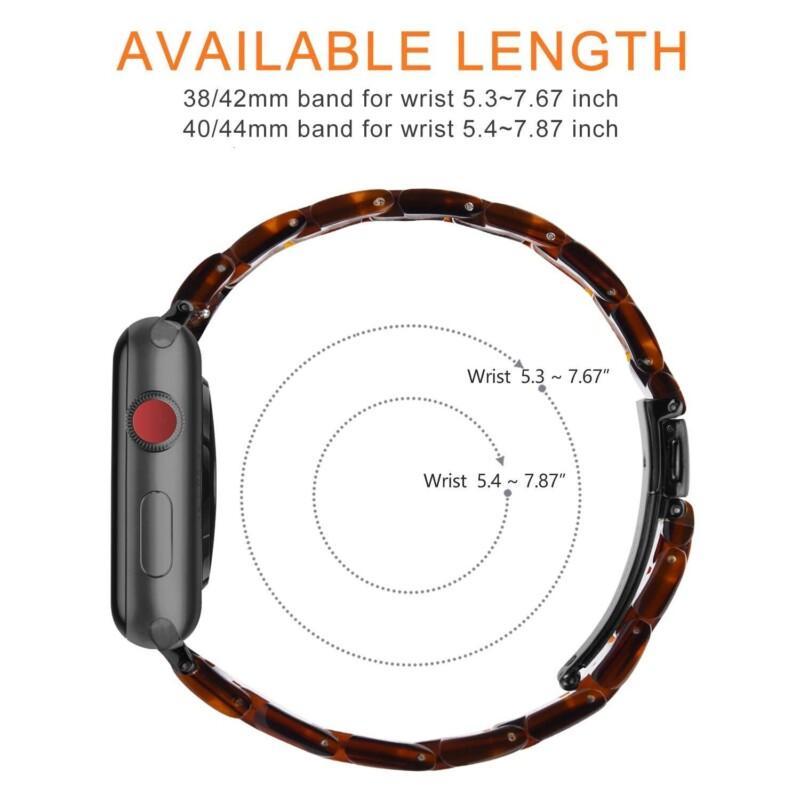 38/44 For Apple Watch Resin Strap  44mm Band iWatch 42mm Series 6 5 4 3 2 1 Wrist Watch Accessories Loop 38mm Bracelet Replacement 40mm - Image 2