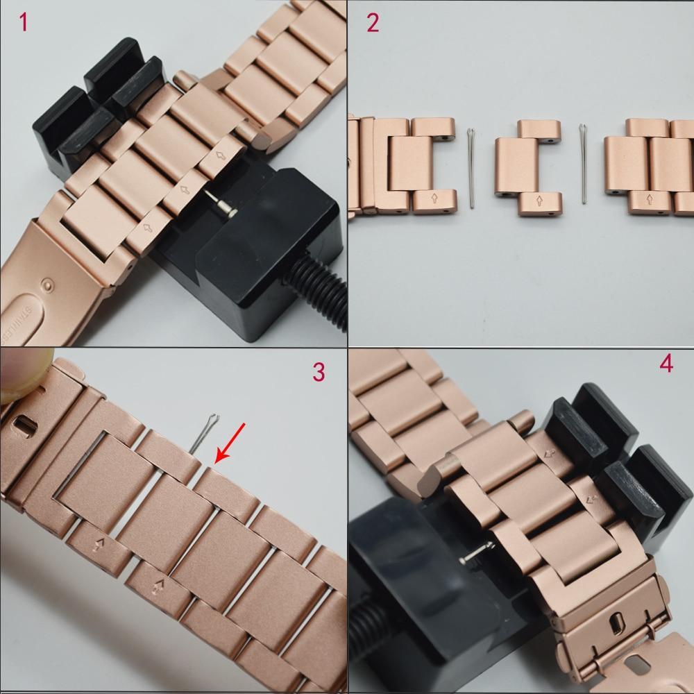 Suitable for Apple Watch SE 6/5 stainless steel ceramics band strap 40mm/38mm/44mm/42mm Link bracelet iwatch series 6/5/4/3/2/1