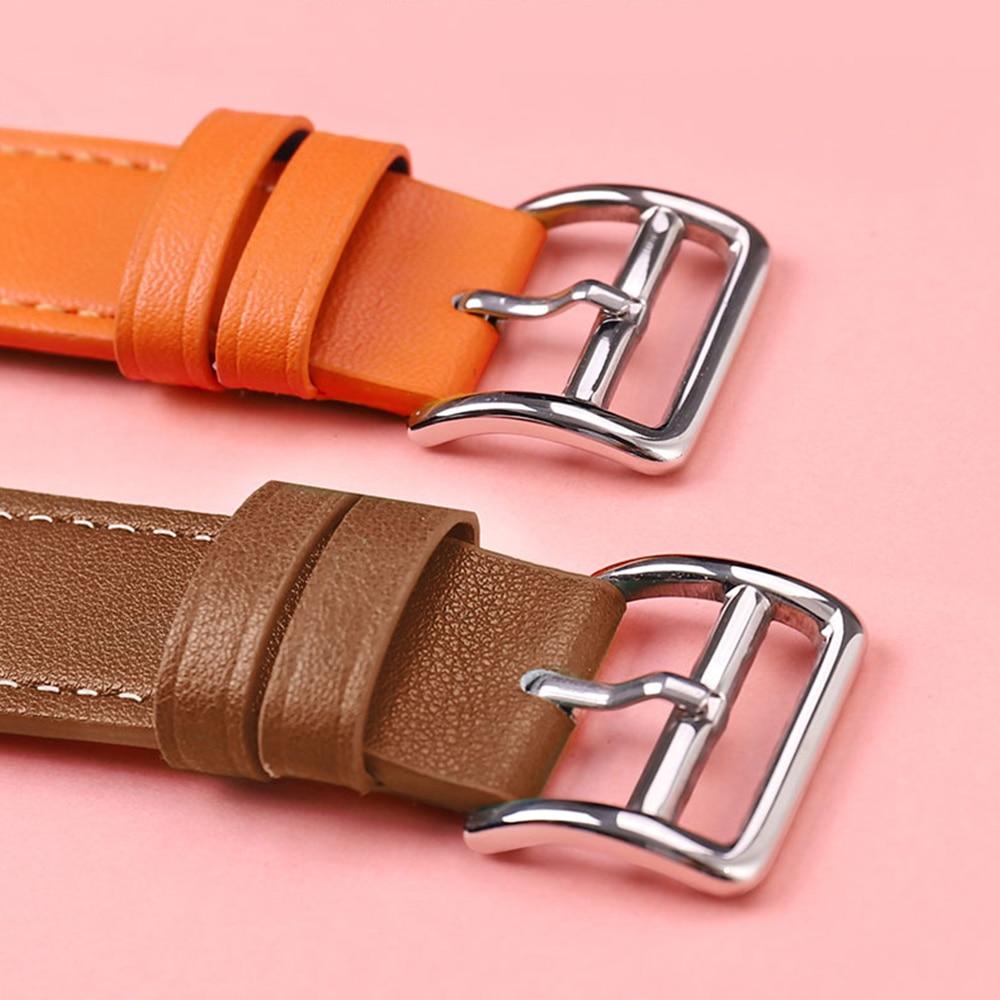 100% Genuine Cow Leather loop Bracelet Belt Band for Apple Watch 6 SE 5 4 42MM 38MM 44MM 40MM Strap for iWatch 6 5 4 Wristband