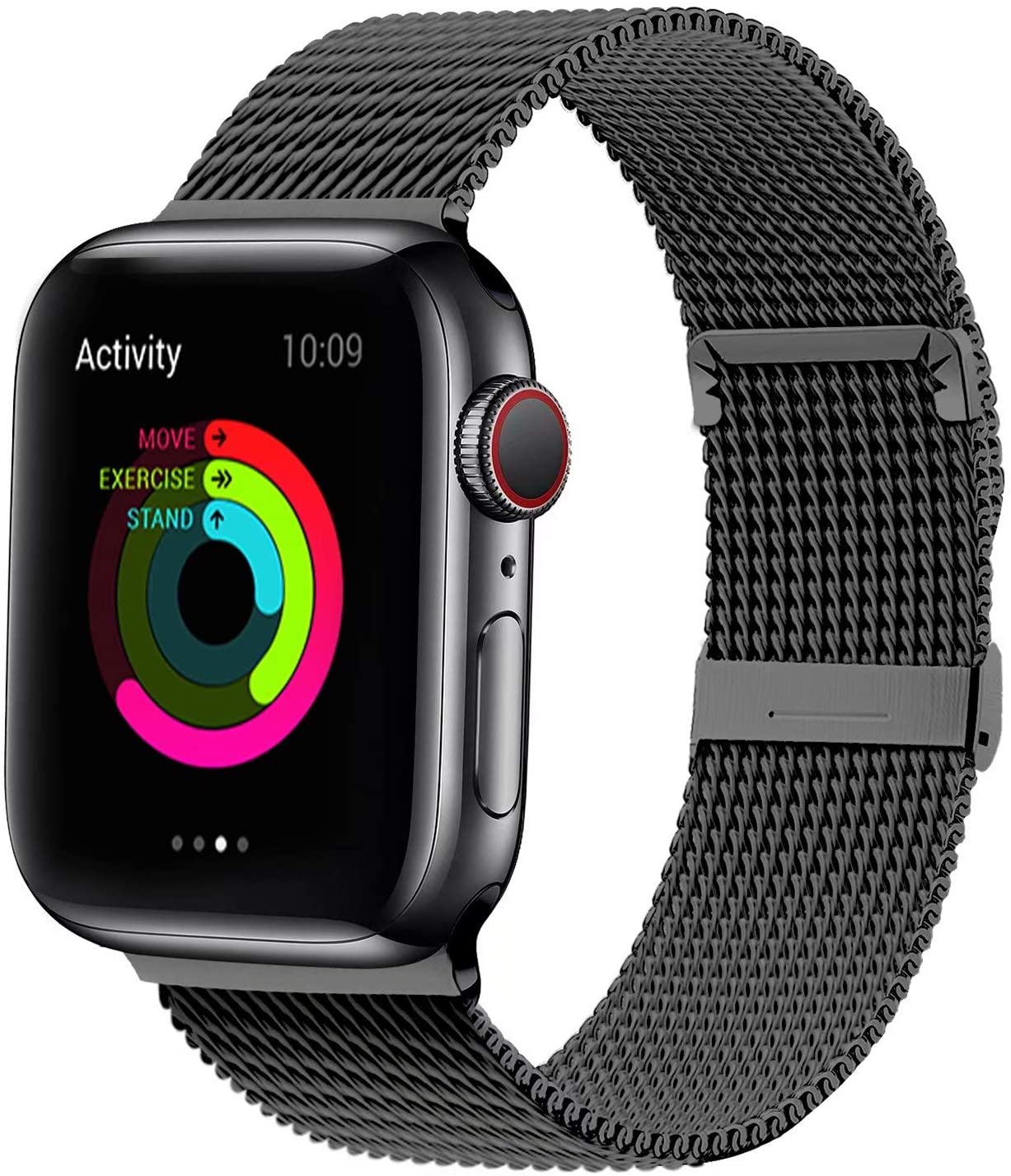 Bands for Apple Watch 38mm 40mm 42mm 44mm, Stainless Steel Mesh Metal Milanese Loop Replacement Band For iWatch Series 5/4/3/2/1