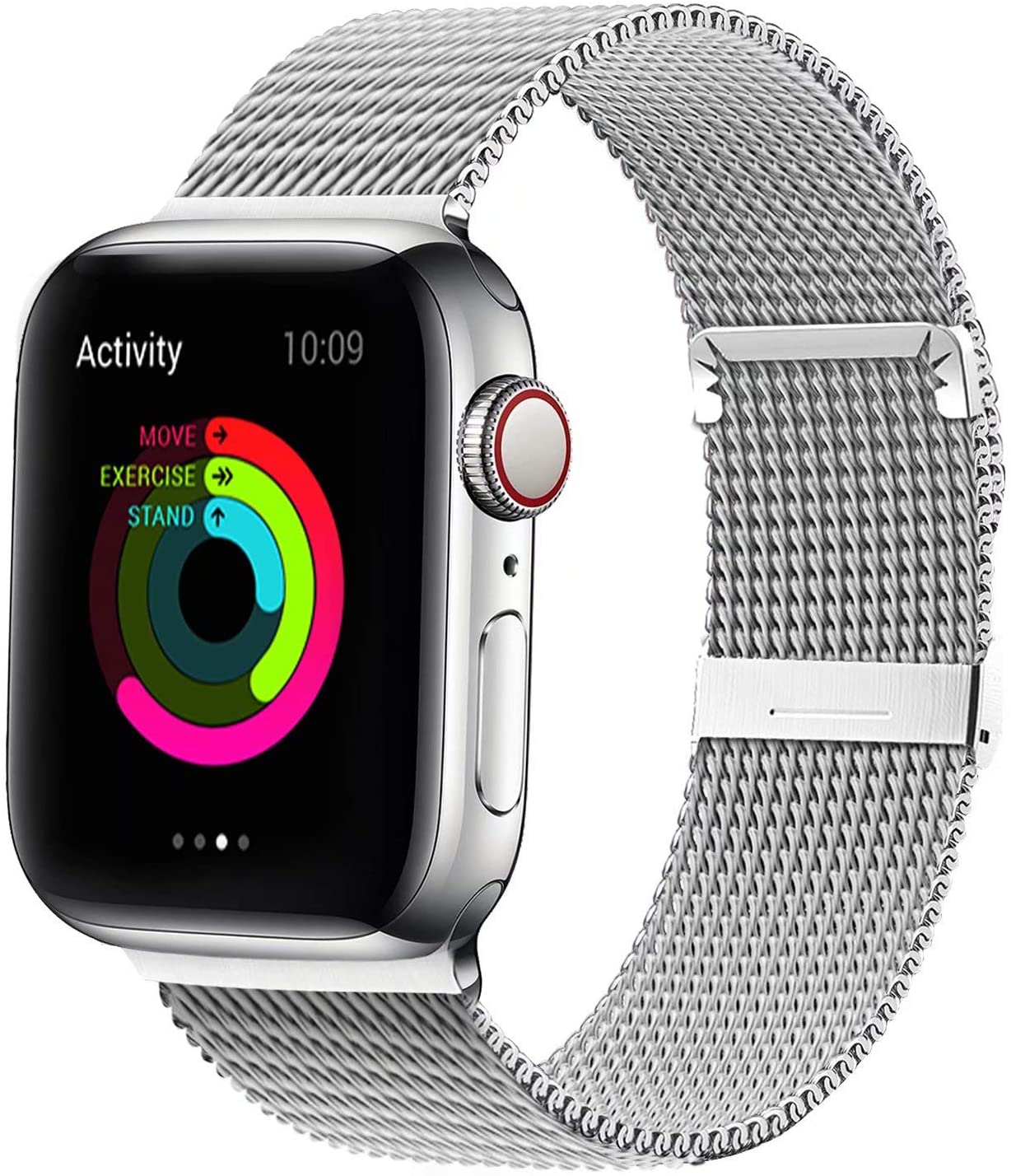 Bands for Apple Watch 38mm 40mm 42mm 44mm, Stainless Steel Mesh Metal Milanese Loop Replacement Band For iWatch Series 5/4/3/2/1