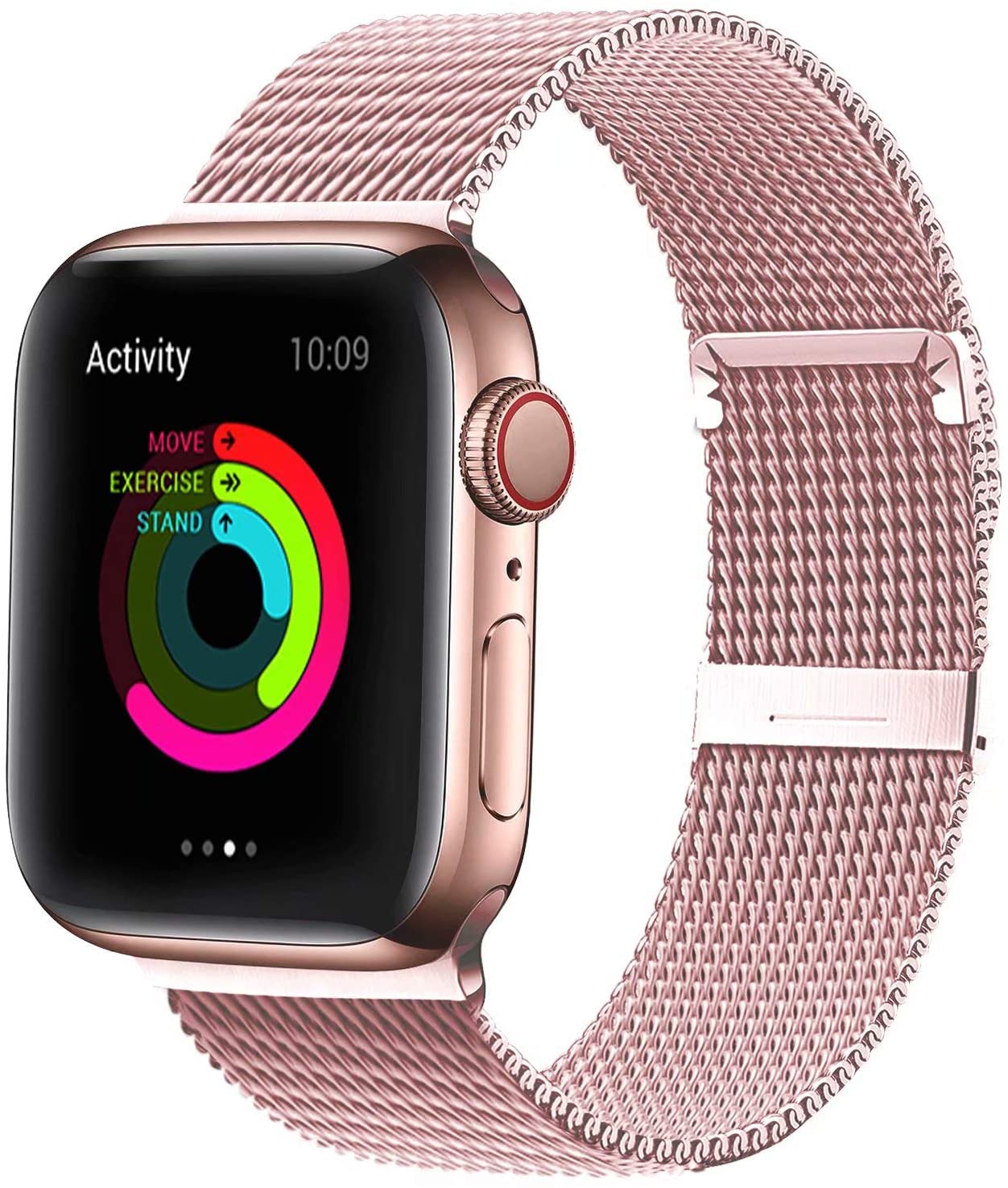 Bands for Apple Watch 38mm 40mm 42mm 44mm, Stainless Steel Mesh Metal Milanese Loop Replacement Band For iWatch Series 5/4/3/2/1